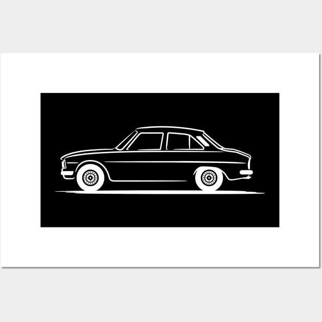 Peugeot 504 White Wall Art by PauHanaDesign